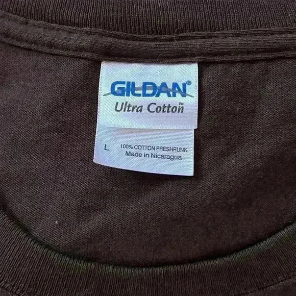 Gildan Schitt Creek Paddle Co. Men’s Large Tee Shirt Brown - Picture 3 of 4